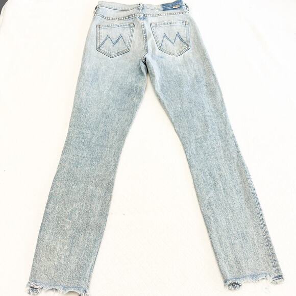 Mother Superior The Stunner Ankle Chew Walking on Water Light Denim Jean Size 25 - Picture 3 of 10